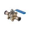 Photo [NO LONGER PRODUCED. REPLACEMENT: 92120] - Geberit Mapress CuNiFe ball valve, NPW, with actuator lever, flanged, d 15 [Code number: 92000]