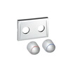 Photo Geberit cover plate with turn handles [Code number: 612.433.21.1] (price on request)