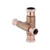 Photo Geberit Mapress Copper pipe cross, reduced, offset, d 15-15 [Code number: 61504]