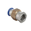 Photo [NO LONGER PRODUCED] - Geberit Mapress Stainless Steel adapter union with female thread, FKM, blue, d 15-Rp 1/2" [Code number: 50611]