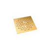 Photo Hutterer & Lechner Stainless steel grate "Hamam", brass plated, 138 x 138 mm (price on request) [Code number: HL 3128]