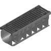 Photo Hauraton RECYFIX NC 100 Combined article, class D 400, type 0105, with ductile iron grating, black, SW 10 mm, 4-fold bolted, 500x160x150 mm (price on request) [Code number: 48746]