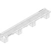 Photo Hauraton DACHFIX STANDARD Channel type 2 DP, with slotted grating SW 9, 1000x139x110 - 160 mm (price on request) [Code number: 60170]