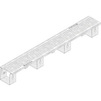 Photo Hauraton DACHFIX STANDARD Channel type 2 DP, with perforated grating diam. 6, 1000x139x110 - 160 mm (price on request) [Code number: 60178]