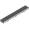Photo Hauraton RECYFIX PLUS 100 Combined article, class C 250, type 60 with ductile iron grating SW 14, black, locked, stainless steel, 1000x147x60 mm (price on request) [Code number: 41462]