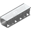 Photo Hauraton RECYFIX STANDARD 100 Combined article, class A 15, type 0105 with perforated grating "Elegance", stainless steel, locked, 500x150x134 mm (price on request) [Code number: 41247]