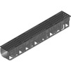 Photo Hauraton RECYFIX STANDARD 100 Combined article, class C 250, type 01, with GUGI-ductile iron mesh grating MW 15/25, black, locked, 1000x150x134 mm (price on request) [Code number: 40234]