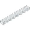 Photo Hauraton TOP X Combined article, composite channel with grating, class A 15, silver, with slotted grating, stainless steel, 1000x119x89 mm (price on request) [Code number: 44333]