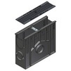 Photo Hauraton RECYFIX STANDARD 100 Trash box with plastic bucket and ductile iron grating, SW 6 mm, black, cl. C 250 locked, 500x150x488 mm (price on request) [Code number: 41239]