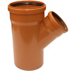 Photo [REPLACEMENT: 20300.R.B] - SINIKON Outdoor sewerage T-piece 45°, uPVC, d - 110*110 [Code number: 20300.R]