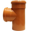 Photo [REPLACEMENT: 21300.R.B] - SINIKON Outdoor sewerage T-piece 87°, uPVC, d - 110*110 [Code number: 21300.R]