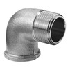 Photo IBP Threaded brass adapters Male x Female Elbow, chrome-plated, d - 1" [Code number: 8092 008C00000]