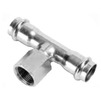 Photo IBP B-Press Inox Tee With Female Branch, d - 35 x 1/2" x 35 [Code number: PS4130G0350435]