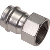 Photo [TEMPORARILY NOT SUPPLIED] -  IBP B-Press Inox Female Straight Coupler, d - 76,1 x 2 1/2" [Code number: PS4270G0762000]