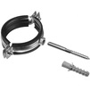 Photo SINIKON Metal clamp with rubber seal, bolt and dowel, 6" (155-162 mm) M8 (Aquer) [Code number: OMGK-006]