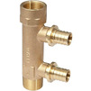 Photo (CODE NUMBER CHANGED TO 14563831001) - REHAU RAUTITAN RX Compression sleeve manifold for two pipes, R/Rp 3/4"-d16 [Code number: 13661281001 / 366 128 001]