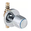 Photo Geberit Mepla Concealed ball valve with lever, chrome-plated, d 16 [Code number: 611.011.21.2]
