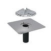 Photo Geberit Pluvia roof outlet with fastening flange, gratting of aluminum castings, 25 l/s [Code number: 359.129.00.1]
