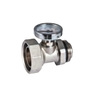 Photo Geberit Volex Threaded nipple with union nut and thermometer, nickel-plated, G 1 1/4" [Code number: 652.419.22.1]