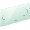 Photo [NO LONGER PRODUCED] - VIEGA Flush plate sensitive Visign for More 100, glass clear/mint green [Code number: 630775]