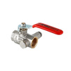 Photo VALTEC Ball valve BASE with drainage and air vent, Rp-Rp, d 3/4" [Code number: VT.245.N.05]
