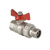 Photo VALTEC Ball valve BASE with union nut, Rp-R, d - 1 1/4" [Code number: VT.227.N.07]