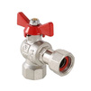 Photo VALTEC Ball valve BASE, angle, with union nut, Rp-Rp, d - 1" [Code number: VT.266.N.0606]