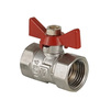 Photo VALTEC Ball valve COMPACT, lever butterfly type, Rp-Rp, d - 1/2" [Code number: VT.092.N.04]
