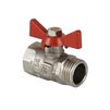 Photo VALTEC Ball valve COMPACT, lever butterfly type, Rp-R, d - 1/2" [Code number: VT.093.N.04]