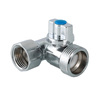 Photo VALTEC Ball valve for connection of sanitary devices, d - 1/2"х3/4"х1/2" [Code number: VT.256.N.04]
