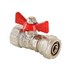 Photo VALTEC Ball valve with pressing connection, lever butterfly type, Rp, d - 16х1/2" [Code number: VT.342.N.1604]