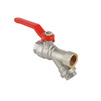 Photo VALTEC Ball valve with integrated filter, steel lever, Rp-Rp, d - 1/2" [Code number: VT.292.N.04]