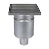 Photo ATT Drain MINI, single-hull, vertical, with siphon trap, mesh strainer and square grating, DN50 (price on request) [Code number: Wm150/50V1]