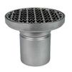 Photo ATT Drain MINI, single-hull, vertical, with siphon trap, mesh strainer and round grating, DN110 [Code number: Dm200/110V1]