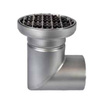 Photo ATT Drain MINI, single-hull, horizontal, with siphon trap, mesh strainer and round grating, DN110 [Code number: Dm200/110H1]