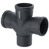 Photo Geberit Silent-Pro Double branch fitting 87,5°, offset, d90, d1 90, d2 90 [Code number: 393.466.14.1]