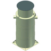 Photo HAURATON DRAINFIX TWIN Rainwater treatment plant, type 10, 1000x1000x2345 mm, OD 950 mm (price on request) [Code number: 96450]