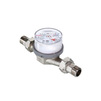 Photo VALTEC Universal water meter, for use in apartments, up to +90˚С, nominal water flow 1,5m3, length 110 mm, d 1/2" [Code number: VLF-15U]