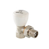 Photo VALTEC Angle manual valve with pipe connection, d - 1/2" [Code number: VT.007.N.04]
