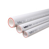 Photo VALTEC Fiberglass reinforced polypropylene pipe PP-FIBER, PN 20, white, d - 40, length 4 m, price for 1 m [Code number: VTp.700.FB20.40]