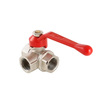Photo VALTEC Ball valve BASIC, 3-way, L-shaped, d - 3/4" (ENOLGAS) (price on request) [Code number: S.360]