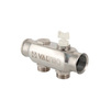 Photo VALTEC Stainless-steel manifold, with center-spacing of 50mm, “euroconus”, 2 outlets, d - 1", d1 - 3/4" [Code number: VTc.505.SS.060502]