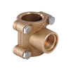 Photo VALTEC Brass hold-fast (drain, saddle tee) for pipe, d - 1/2", d1 - 1/2", d2 - 1/2" [Code number: VTr.755.G.0404]