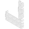 Photo Hauraton End cap for monolithic slotted channels, type 150, upper and lower part, closed (price on request) [Code number: 32147]