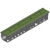 Photo Hauraton RECYFIX PRO 100 Combi article, type 01, class C 250, with FIBRETEC design slotted grating, SW 9 mm, in the colour Fern, 1000x160x150 mm (price on request) [Code number: 47417]