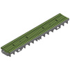 Photo Hauraton RECYFIX PRO 100 Combi article, type 75, class C 250, with FIBRETEC design slotted grating, SW 9 mm, in the colour Fern, 1000x160x75 mm (price on request) [Code number: 47415]