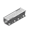 Photo Hauraton RECYFIX STANDARD 100 Combi article, type 0105, with perforated grating "Elegance", load class A 15, 500x150x134 mm (price on request) [Code number: 41277]