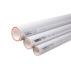 Photo VALTEC Fiberglass reinforced polypropylene pipe PP-FIBER, PN 20, d 20, white, length 4 m, price for 1 m [Code number: VTp.700.FB20.4DIY20]
