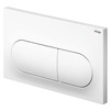 Photo VIEGA Prevista WC flush plate Visign for Life 6 for concealed cisterns, plastic, alpine white [Code number: 773762]