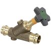 Photo VIEGA Easytop Slanted seat valve (free-​flow valve), press connectors, bronze, SC-Contur, d 42 [Code number: 756918]